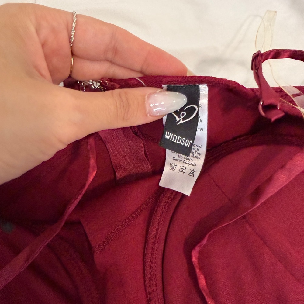 Windsor Burgundy Dress - Picture 2 of 7
